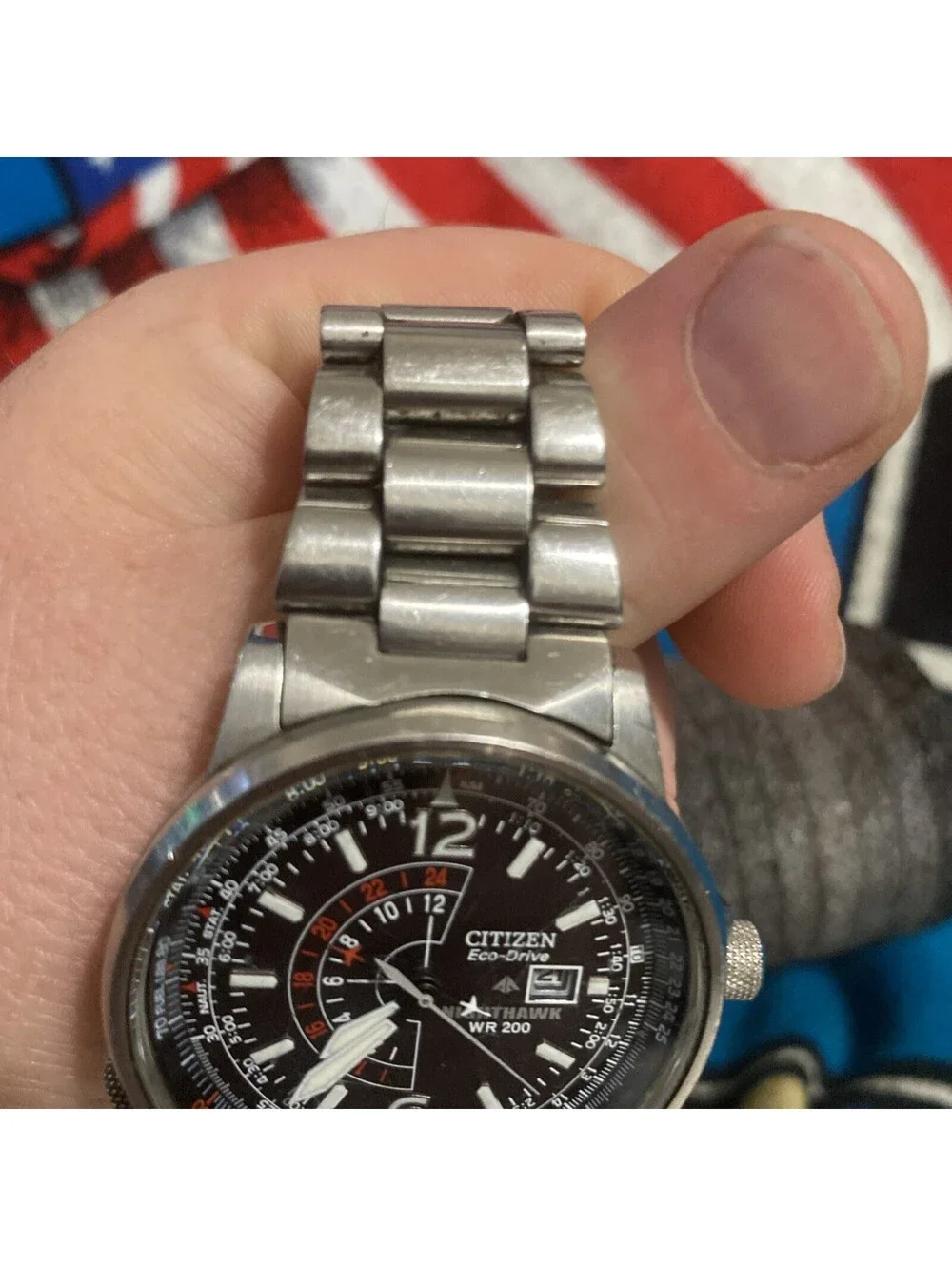 Citizen ECO-DRIVE Promaster Nighthawk Men's Watch #BJ7000-52E Minor Scratches